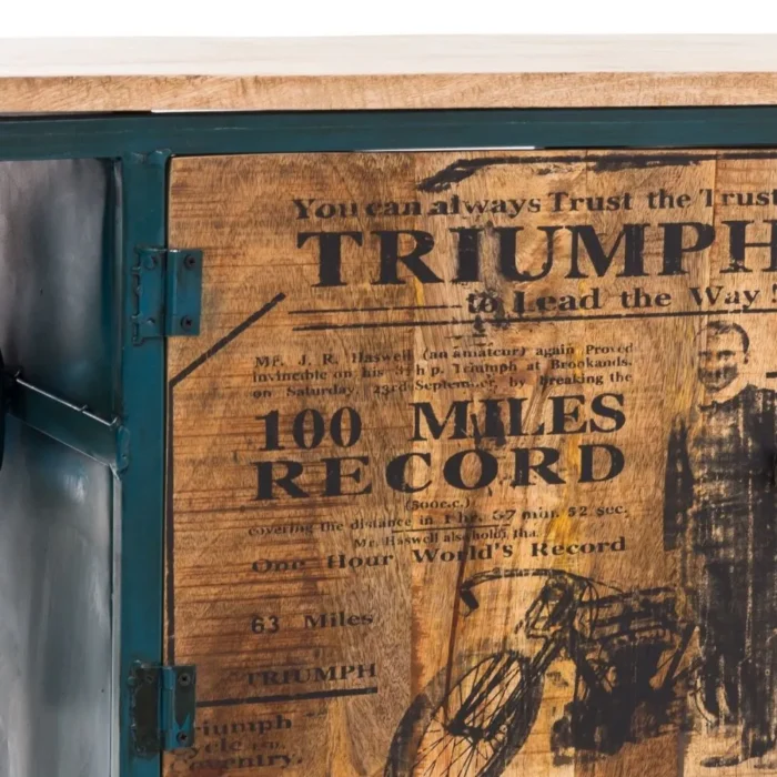 21 Antique Wooden Furniture | Triumph Bike vanity - Image 4