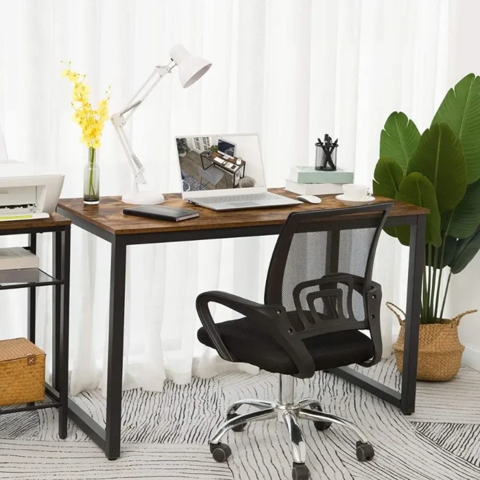 3-117 Mid-century Modern Wood Office Table | Home Office Computer Desk - Image 4