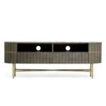 Piano Solid Wood Marble TV Cabinet - Image 2