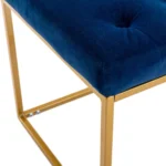 Kiea 21.65” Wide Velvet Rectangle Standard Ottoman - Image 3