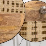 Stella Round Wooden Nesting Coffee Table - Image 4