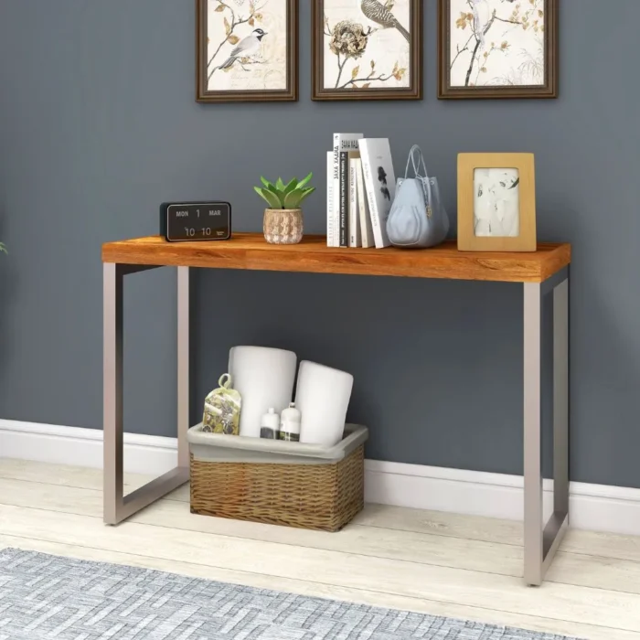 Durham Natural Wooden Console Table