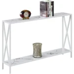 Lincoln Marble Finish Console Table - Image 2