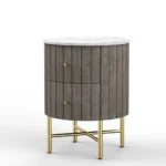 Piano 2 Drawer Bedside Table - Image 4