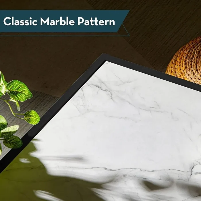 Stoke Marble Finish Square Coffee Table - Image 4