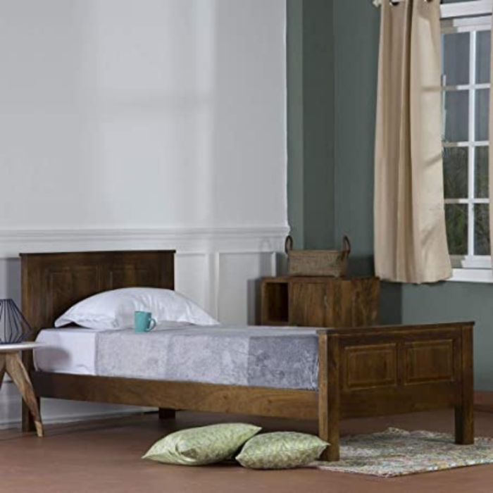 3-32 Priti : Sevran Sheesham Wood Single Bed - Image 1