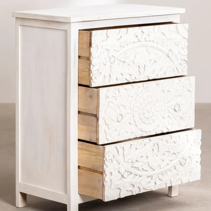 3-37 De Casa Carved 3 Drawer Chest - Image 3