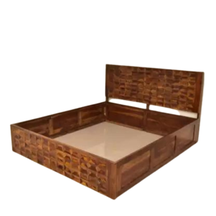 3-37 Priti Modern King Size Bed – Souma King Size Bed with Storage - Image 4