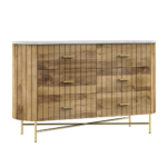 Piano Natural 6 Drawer Chest Of Drawer - Image 3