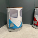 PRITI :Vintage VW Bus Cabinet with Wooden Top - Image 2