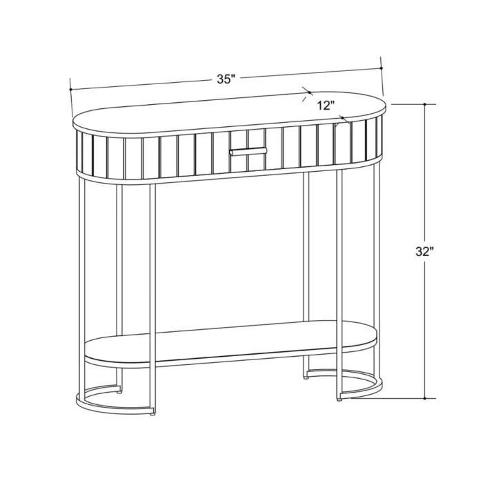 3-44 Edinburgh Piano Console Table - Image 3