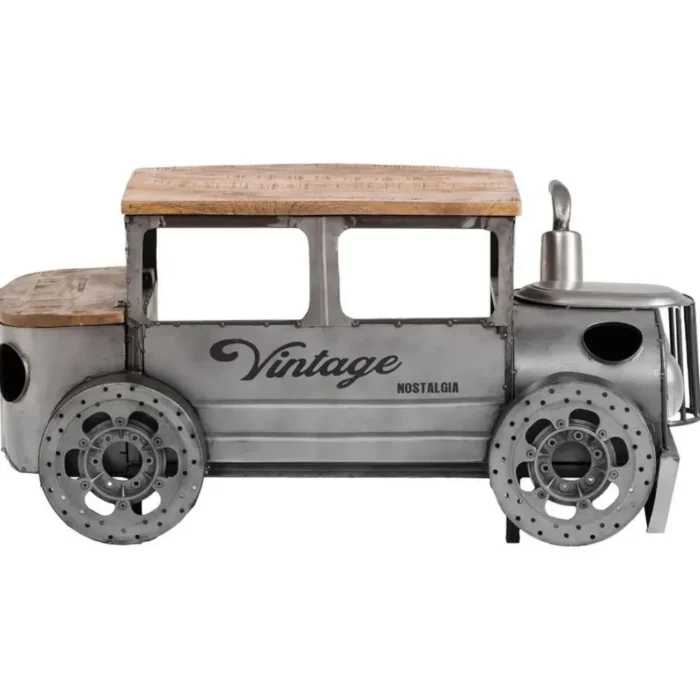 Solid Car Vintage Coffee Table | Recycled Wooden Furniture - Image 2