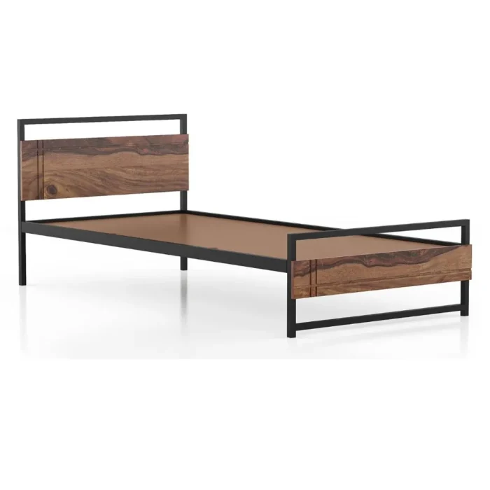 3-51 Turin Solid Wood Single Size Bed - Image 3