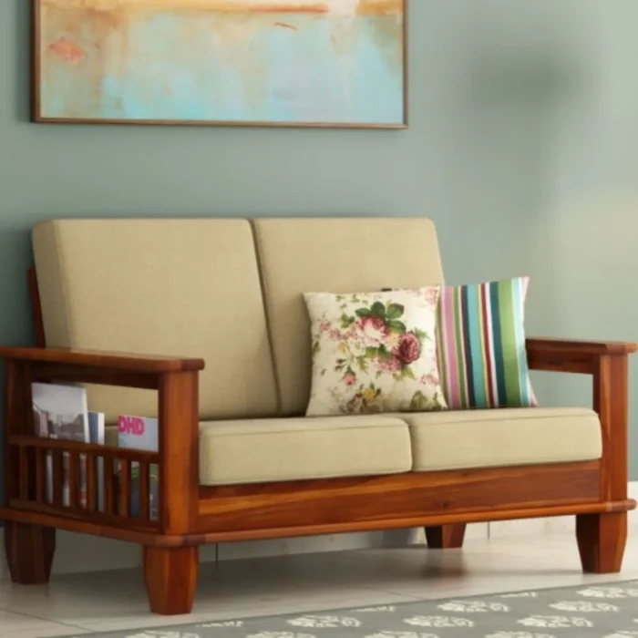 Priti : Sevilla Wooden Sofa Set - Image 2