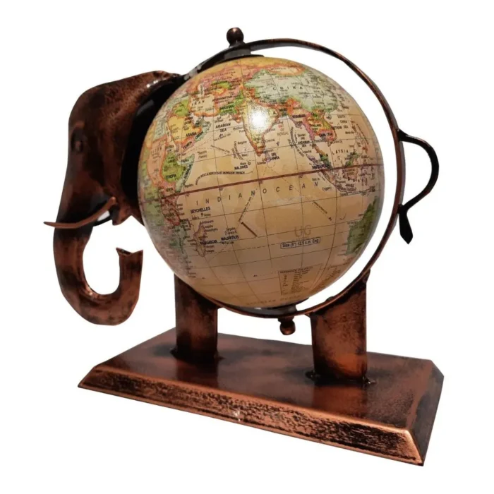 3-58 Elephant Design with Globe Decor - Image 5