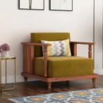 Priti : Brescia Wooden Sofa Set - Image 3