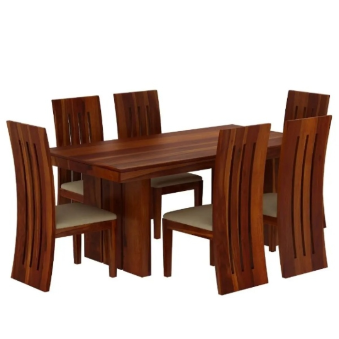 PRITI :Classic Wertex 6 Seater Dining Set - Image 2