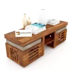 Worcester Natural Wooden Coffee Table - Image 5