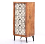 Kano Carved 5 Drawer Chest of Drawer - Image 4