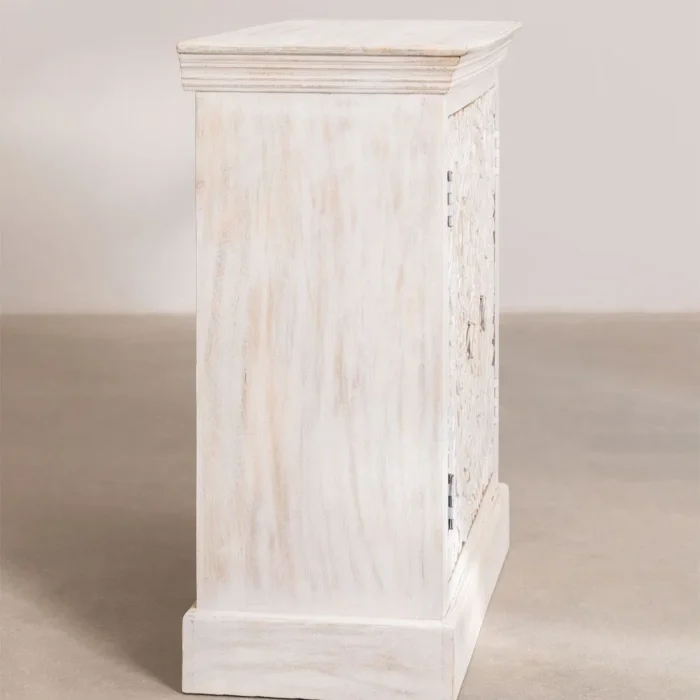 4-12 Henna Solid Wood White 2 Door Sideboard - Image 7