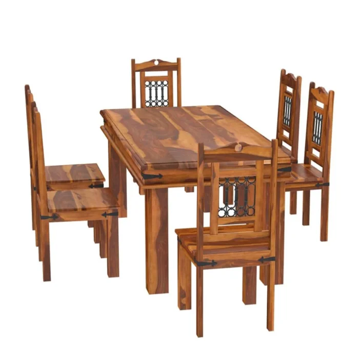 PRITI : San Juan Classic Transitional Dining Room Table and Chair Set - Image 5