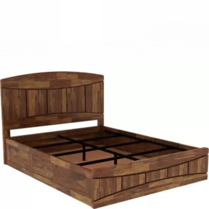 PRITI :Finistère Solid Wood Queen Bed - Image 6