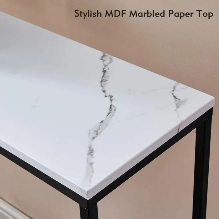 Lichfield Marble Finish Console Table - Image 5