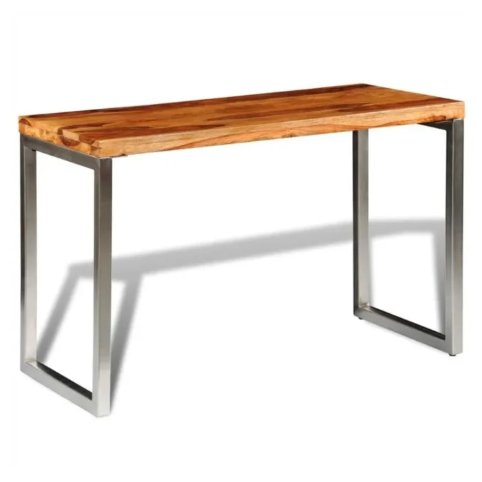 Durham Natural Wooden Console Table - Image 3