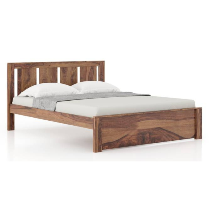 4-22 PRITI : Sarcelles Sheesham Queen Bed - Image 3