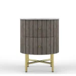 Piano 2 Drawer Bedside Table - Image 5