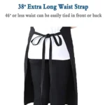 PRITI – Apron Waterproof Adjustable Neck for Women Man Unisex with 2 Pockets Kitchen Cooking 27 x 29 inches, Black - Image 5