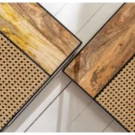 Hereford Solid Wood Cane Nested Table - Image 5