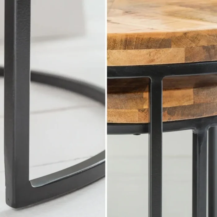 Elements Solid Wood Nesting Coffee Table - Image 3