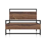 Turin Solid Wood Single Size Bed - Image 4
