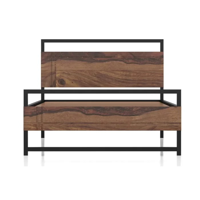 4-36 Turin Solid Wood Single Size Bed - Image 4