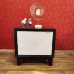 Benin Classy Black White End Table