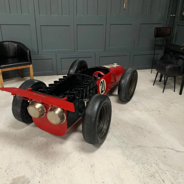 PRITI : Ventage Metal Red Racing Car Bar - Image 2