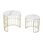 Trent Marble Finish Nesting Coffee Table - Image 2