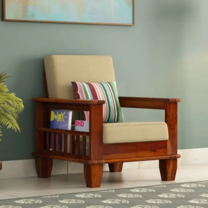 Priti : Sevilla Wooden Sofa Set - Image 3