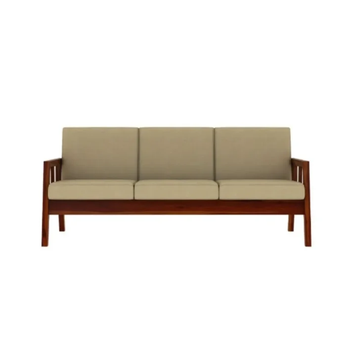Priti : Cadiz Wooden Sofa Set - Image 7