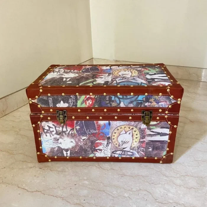 4-57 (1) Beech Decorative Wooden Storage Box For Home - Image 2