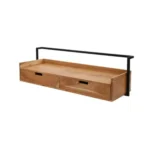 Moderate Wooden Console Table\Desk with Storage - Image 2