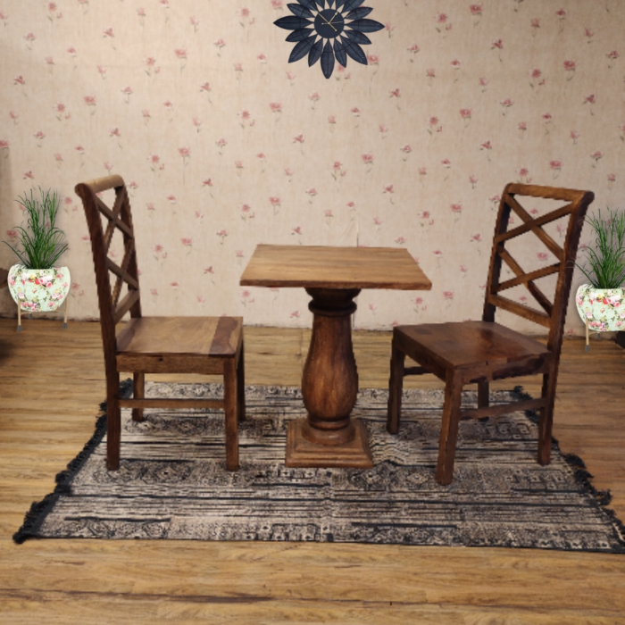 4-7 (2) PRITI : Tuscani Dining Table Set of 2 - Image 6