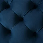 Lester Modern Navy Solid Velvet Poufs With Amazing Design - Image 4
