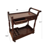 PRITI : Vintage Bar Trolley - Image 5
