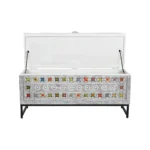 Priti Chest Ceramic Grey White Mango Wood (116 X 40 X 50 Cm) - Image 3