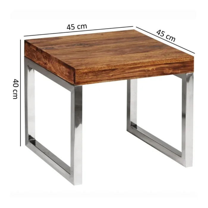 45-cm Harare Honey Wood Side Table - Image 5