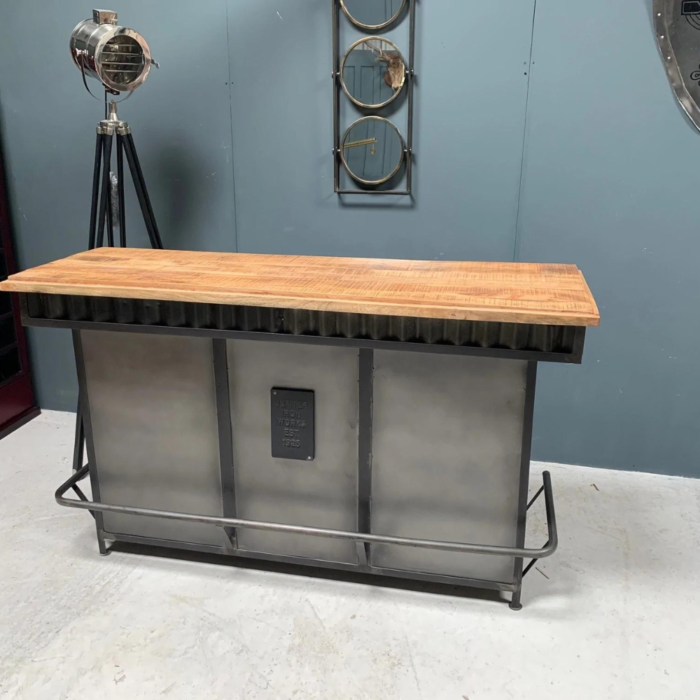 PRITI : Large Industrial Fully Fitted Home Bar Counter - Image 1