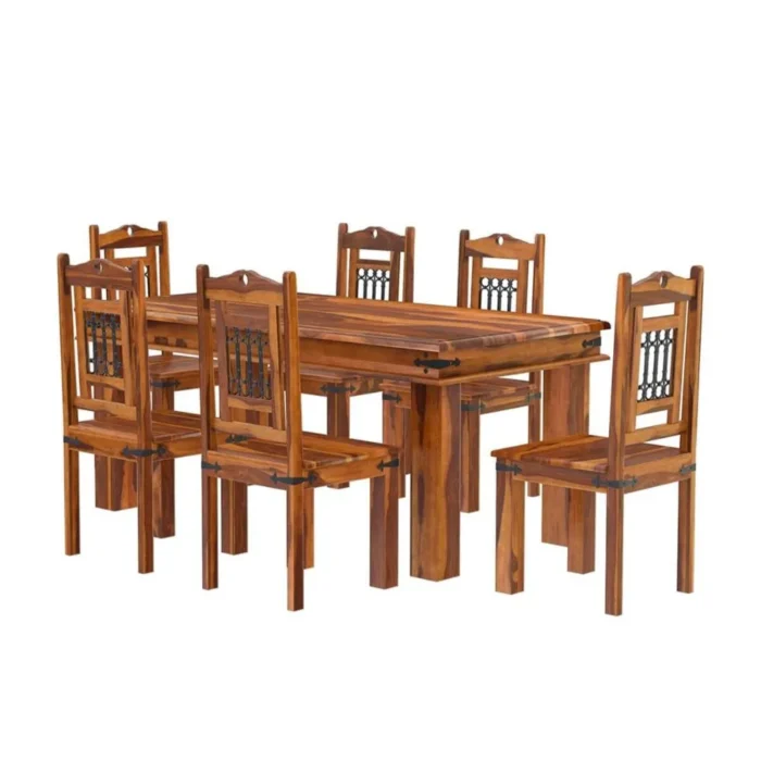 PRITI : San Juan Classic Transitional Dining Room Table and Chair Set - Image 6