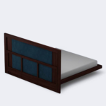 PRITI :Occitanie Wooden Queen Bed - Image 5